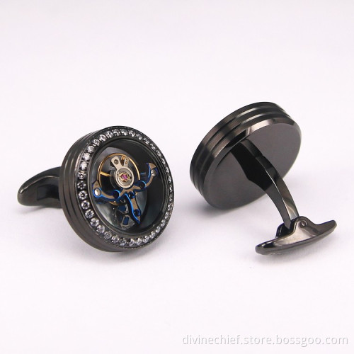 316L Stainelss Steel Men Suit Shirt Cufflinks With Custom Logo